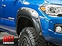 RDJ Trucks PRO-Offroad Bolt-On Style Fender Flares - Fits Toyota Tacoma 2016-2021 - Set of 4 - Aggressive Textured Black