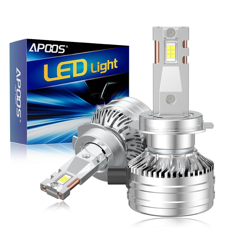Faros delanteros H7 LED de 6500K para viajar seguro de noche en coche con luz blanca de 12V