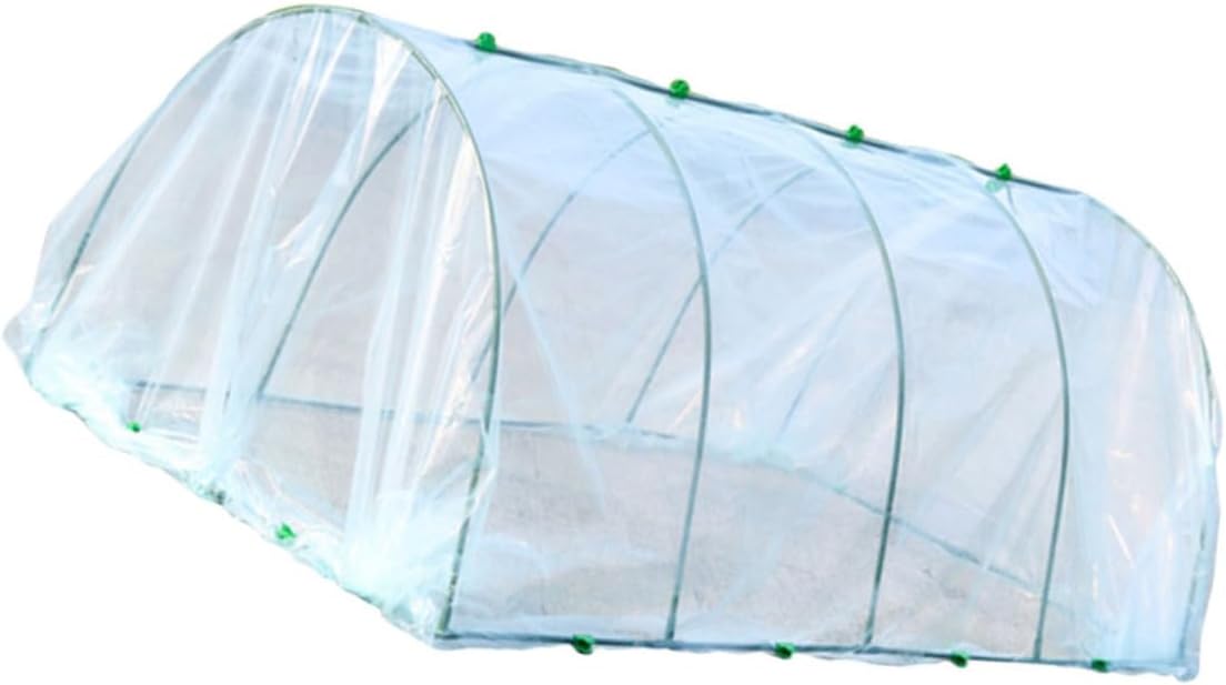 Mikikit Plant Greenhouse Cover with Heat Preservation Durable Plastic for Outdoor Garden Easy to Install for Vegetables and Flowers