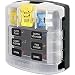 Blue Sea Systems ST Blade Fuse Block - 6 Circuits with Cover