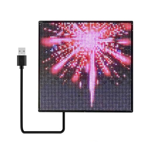 LED Sign Display, 64 X 64 Dot Flexible Programmable Scrolling LED Sign with BT Control