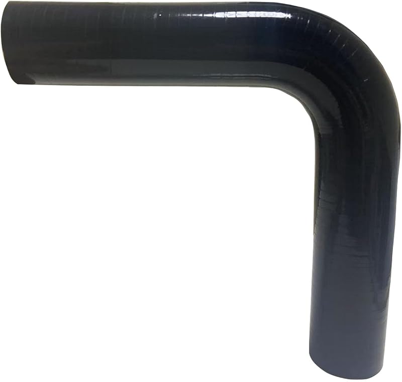 Mangueira Cotovelo de Silicone 90° YUNLIANDA para Intercooler, Diâmetro Interno 3,81 cm, Perna de 17,8 cm – 1 unidade