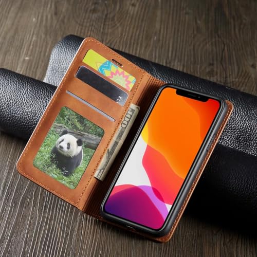Coque portefeuille iPhone 13 bleue antichoc avec rangement de carte intégré
