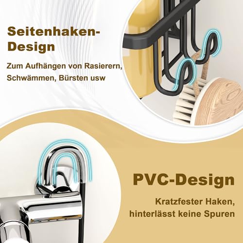 Serviteur de douche pour mitigeur et rangement shampooing - 4