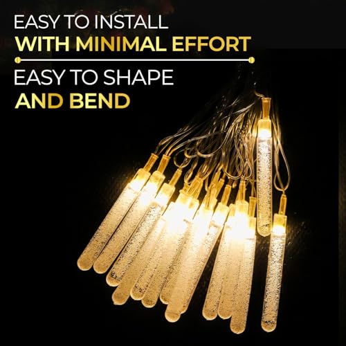 Image of Lexton Fairy 14 Test Tube LED String Light | 14 LED, Plug Sourced, 4 Meter Long | Suitable for Diwali, Birthday, Festival, Wedding, Party, Patio, Lawn, Restaurants (Pack of 1, Warm White)