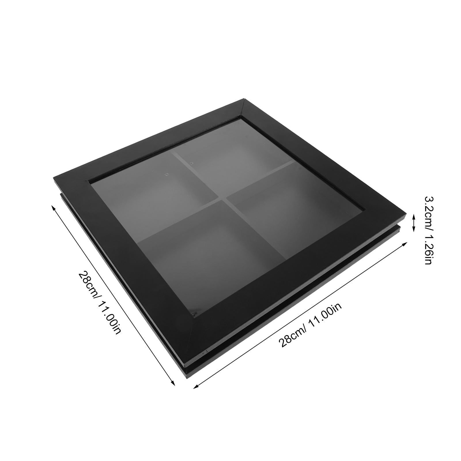 COHEALI Cornice Magnetica Ombra per Foto e Ricordi da Parete Nera | Mdf e Magnete, Cambio Rapido delle Immagini, Installazione Semplice, per Decorazioni Nuziali e Compleanni