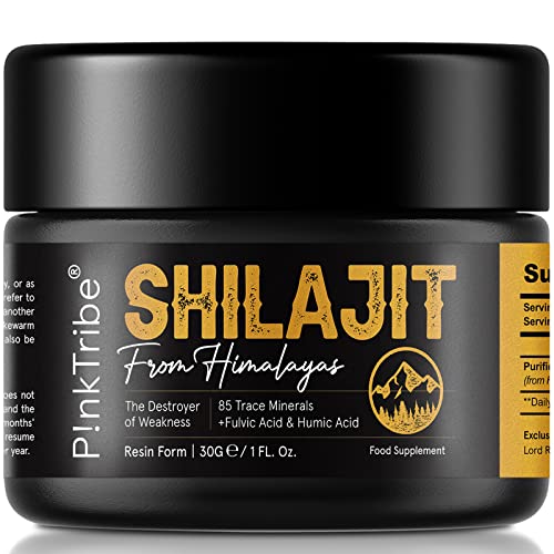 Shilajit Resin Original Himalayan Shilajit 30g - Gold Grade 100% Pure Rich in Fulvic & Humic Acid Minerals Immune System & Vitality Booster Vegan (Pack of 1)