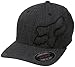 Fox Men's Never Decline Flexfit Hat, Heather Black, Small/Medium