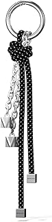 Michael Kors Michael Kors Charms Novelty Speckled Cord Bag Charm, Silver-Tone Hardware/Black