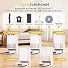 Lot de 24 accessoires pour robot aspirateur Dreame L10s Ultra Gen 2 / L10s Pro Ultra Heat / L40 Ultra AE/ X30 Ultra/Mova E30 Ultra, 1 brosse principale, 6 sacs à poussière, 6 chiffons de nettoyage, 4