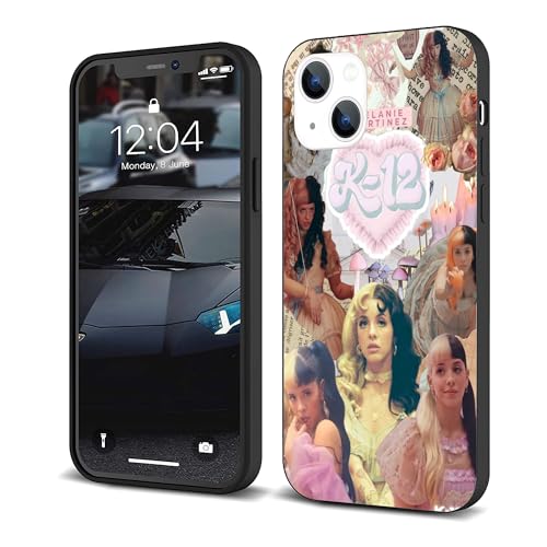 ZHETUODANG Compatible with iPhone 14 Case, Stylish Music Design TPU Slim Shockproof Cover Men Women Gifts Protective Phone Case(Melanie-Martinez-3), Pattern-3