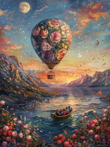 Pintar por números adultos kit de manualidades para regalar en cumpleaños con pintura de paisaje