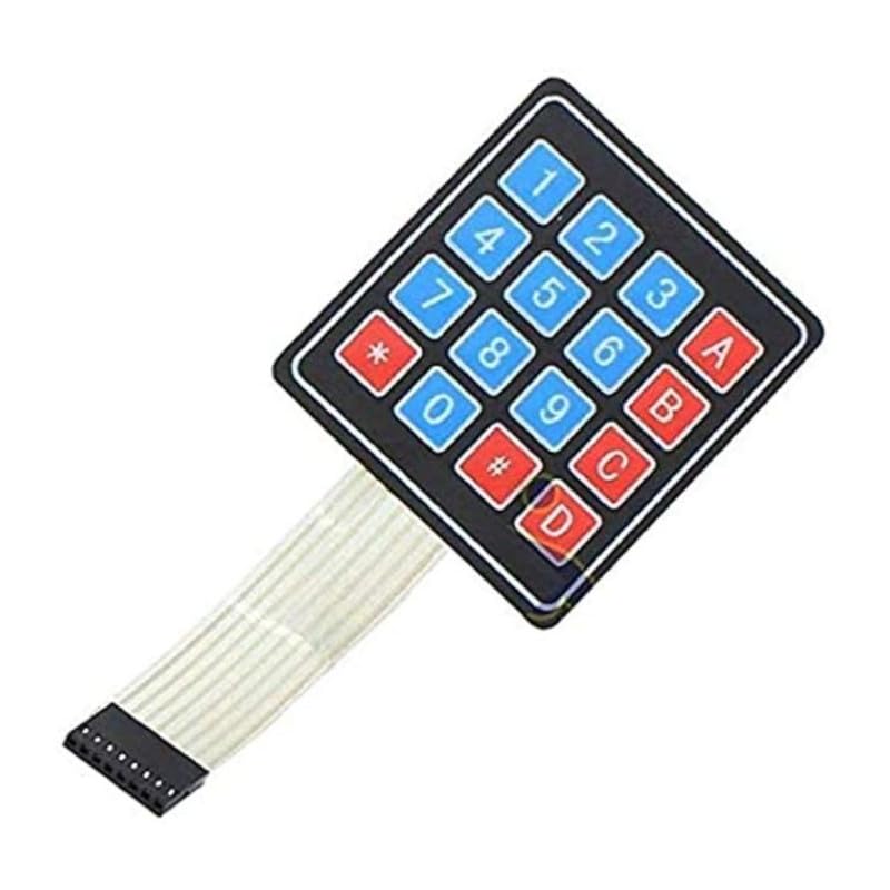 ERH India 4 X 4 Matrix Keypad 8 Pin Connector Switch Membrane Type Microcontroller Keyboard for Arduino, Raspberry, Arm, MCU and Electronics DIY Kit etc (B0D2DJQ2J4) Amazon Price History, Amazon Price Tracker