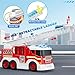 Fire Truck Toy for 3 4 5 6 Year Old Boy Gift, Toddler Toys For 3 4 5 Years Old Boy Christmas Birthday Gift, Indoor Firetruck Toy For Kids 3-6 Year Old Role Playing With Ladder, Sounds And Lights