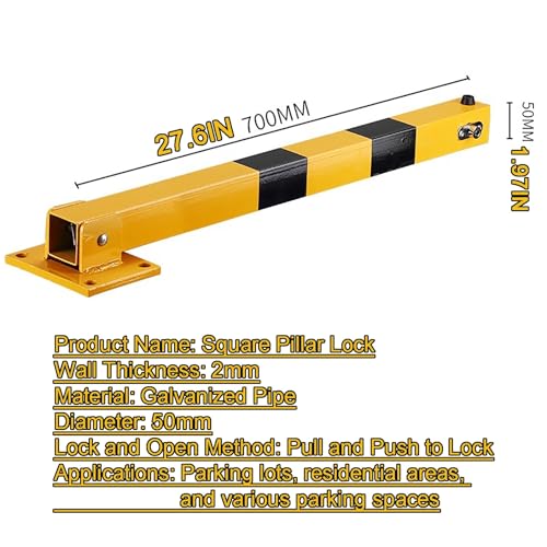 Barrière de stationnement pliable robuste et durable en acier - 7