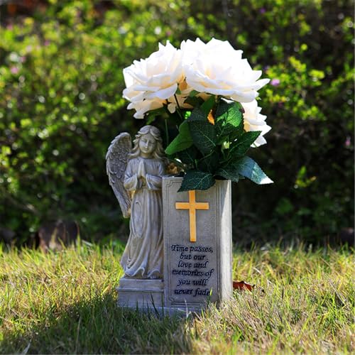 Décoration de jardin avec statue d'ange et statuette ailée extérieure - 5