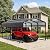HOPETANA 12x20 FT Heavy Duty Metal Carport, Outdoor Garage Car Shelter with Galvanized Steel Frame & Roof, Pre-Drilled Parts, All-Weather Multi-Use Canopy for Car, Pickup, Boat & Tractor