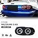 Archaic Tail Light Assembly Compatible for Mazda MX-5 Miata NA 1990-1997, Rear Lamp for 1nd Gen Miata NA, with Startup Animation and Fog Lights,Plug & Play,Pair