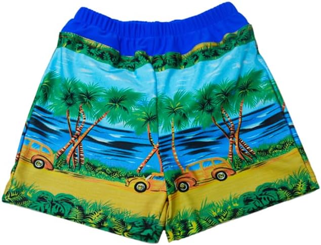 My Pool Pal Youth Special Needs UP360 Swimwear Trunks w/Built-in Swim Diaper (US, Age, 6 Years, 8 Years, Island Cruise)