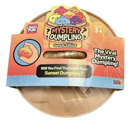 Crazy Fun Mystery Dumpling Squishy Toy 5 inch Diameter (Sunset Mystery)
