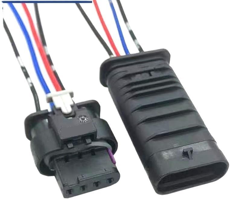Cars Connectors 1/5/10/20 Sets 4 Pin 1-1718645-1 Auto Wire Harness Plug for Car Fuel Injector Intake Pressure Nitrogen(4p Male Female,20 Sets)