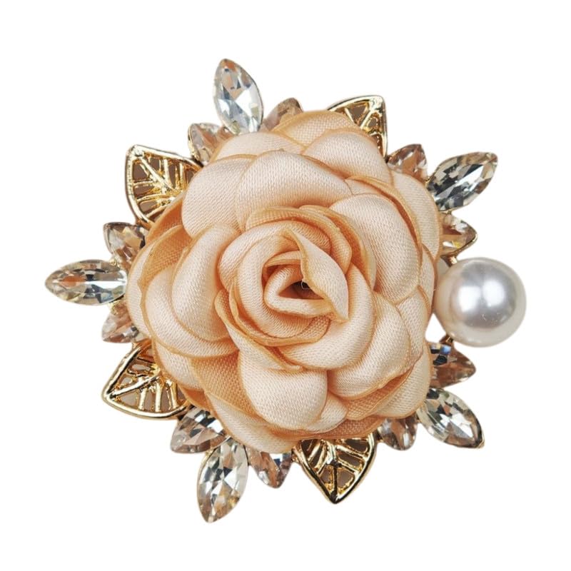 Fabric Flower Brooch Corsage Pin | fashionable Brooch pin accessories-image-13
