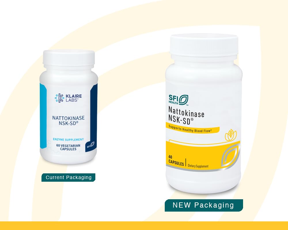 Klaire Labs SFI Health Nattokinase NSK-SD, 60 Capsules — Amazon image 2
