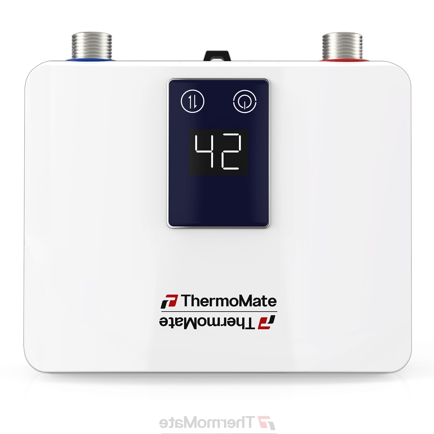 ThermoMate Mini Durchlauferhitzer 3,5kW für Handwaschbecken,elektrisch Klein Warmwasserbereiter für Küche und Badezimmer, Druckfest, Platzsparend mit Stecker, 230V