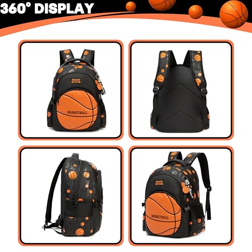 Boys' School Backpack with Lunch Box and Pencil Case - Ideal for Teens and Middle School Students3