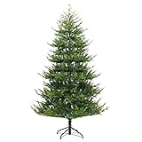 Photo Gallery 2 pezzi di albero di natale artificiale da 6 piedi, albero di natale in pino nordico con cerniere e rami realistici, for casa e ufficio, verde(no light,210cm) Photo Gallery 2 pezzi di albero di natale artificiale da 6 piedi, albero di natale in pino nordico con cerniere e rami realistici, for casa e ufficio, verde(no light,210cm)