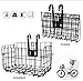 Uniwersalny Składany tylny rower Kosz z drutu Siatki Składa Zaletalny Torba Przednia Tylne Wiszące Dla Akcesoria Rowerowe Rower Bike Basket 1 Pack (2 PACS) Wielofunkcyjny