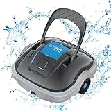 WYBOT Robot Limpiados Piscina, Aspirador de Piscina Funciona 100 Minutos, Estacionamiento Automático, Fuerte Potencia de Succión, Limpiafondos Piscina Inalámbrico hasta 80 m² WYBOT Robot Limpiados Piscina, Aspirador de Piscina Funciona 100 Minutos, Estacionamiento Automático, Fuerte Potencia de Succión, Limpiafondos Piscina Inalámbrico hasta 80 m²