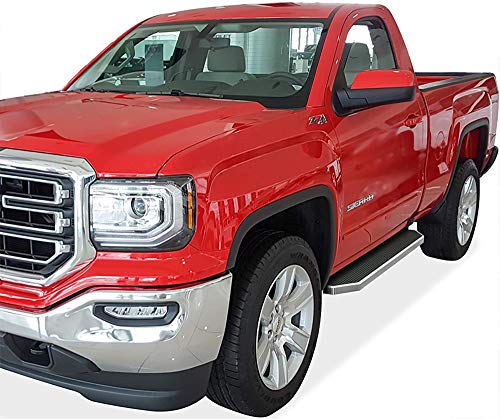 Estribos planos de acero inoxidable APS 304 para Chevy Silverado miniatura 6