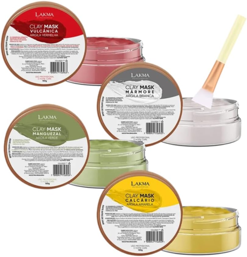 Kit Terras Brasil- 4 Mascaras Faciais-Lakma