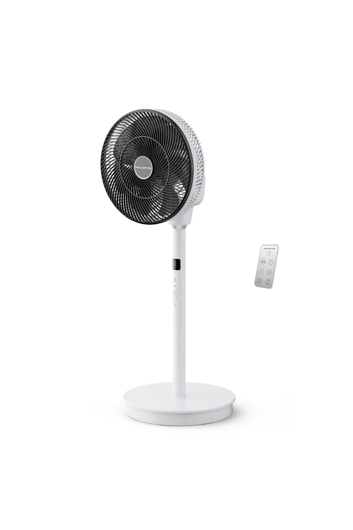 Rowenta Ventilatore a piantana Turbo Swift Silence, rinfrescante intenso, estremamente silenzioso con soli 20 dB(A), oscillazione multidirezionale, modalità silenziosa (Ricondizionato)