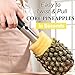 Pineapple Corer, [Upgraded, Reinforced, Thicker Blade] Newness Premium Pineapple Corer Remover, Stainless Steel Pineapple Core Remover Tool for Home & Kitchen with Sharp Blade for Diced Fruit Rings