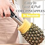 Pineapple Corer, [Upgraded, Reinforced, Thicker Blade] Newness Premium Pineapple Corer Remover (Black) - Image 4
