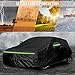 Waterproof Car Cover Replacement for 2011-2025 Hyundai Veloster, 6 Layers All Weather Car Cover with Zipper Door & Windproof Bands for Snow Rain Dust Hail Protection