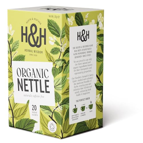 Heath & Heather - Organic Nettle Tea • Earthy Herbal Infusion for Detox & Vitality • Naturally Caffeine-Free • Vegan • Pure Plant Power • 20 Tea Bags