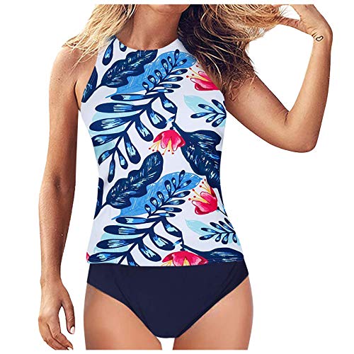YJLX Traje de baño para niña 152, bikini de cintura alta: tankini para mujer con pantalones cortos, traje de baño, deportivo, monokini, push up, bikini de abdomen, monokini sexy, traje de baño para