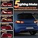 VLAND Tail Lights for Golf 6 Golf MK6 2010-2014 [NOT for GTI/Convertible], Rear Lights Assembly with Sequential Turn Signals, Running Light w/Start-up Animation 1 Pair (Red)