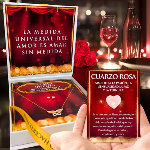 Regalo San Valentin Mujer Original, Regalo Novia San Valentin , Colgante San Valentin, Dia de los Enamorados, Regalos Mujer Originales,Regalo Novia,Regalo Esposa,Aniversario Pareja regalo romantico - imagen 7