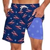Photo Gallery feim-ao costume da bagno da uomo con fodera a compressione, 2 in 1, ad asciugatura rapida, pantaloncini da bagno da uomo per nuoto e spiaggia, blu navy-c1, xxx-large Photo Gallery feim-ao costume da bagno da uomo con fodera a compressione, 2 in 1, ad asciugatura rapida, pantaloncini da bagno da uomo per nuoto e spiaggia, blu navy-c1, xxx-large