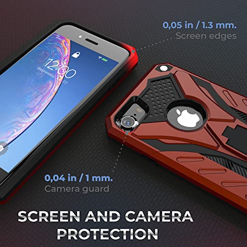 Kitoo Designed For Iphone 6 | Iphone 6S Case With Kickstand, Military Grade 12Ft. Drop Tested - Red #TOP6