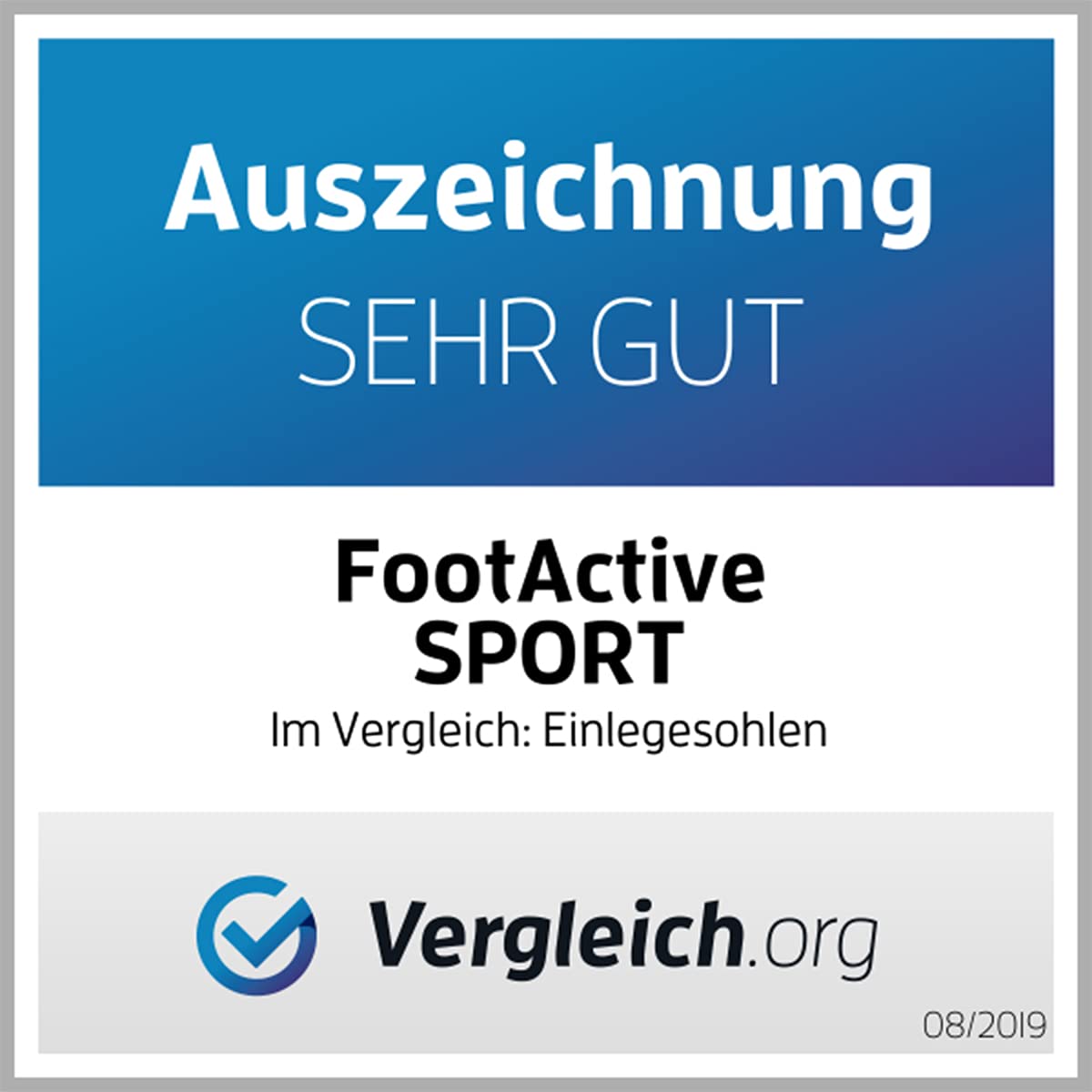 FootActive SPORT - Einlegesohlen für Sport, Freizeit und Alltag! - Stabilität und Polsterung für Fersen, Füße, Knie, Beine und Rücken.