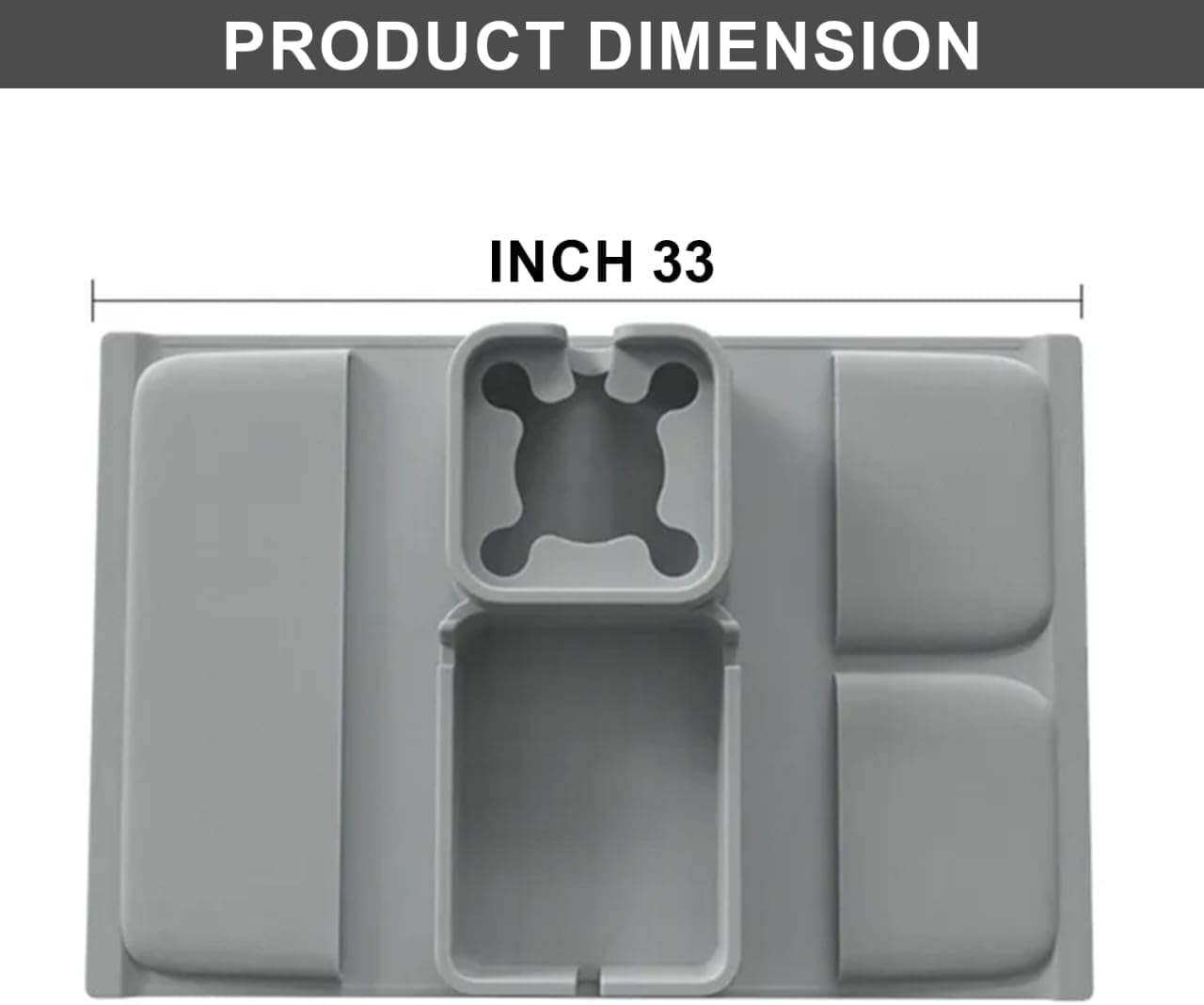 S V Adjustable Couch Armrest Tray with Cup Holder & Storage Pockets Non Slip Sofa Organizer for Drinks Phone Remote