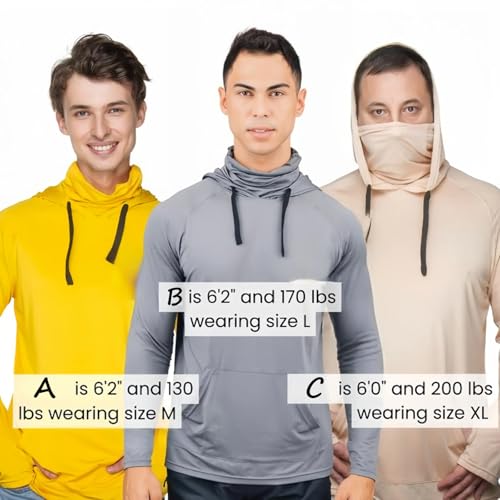 Men's UPF 50+ Sun Protection Hoodie, Long Sleeve Sun Shirt Men, Camisas Manga Larga De Trabajo Para Hombre Construccion2