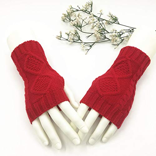 Cigooxm Queda de inverno Luvas De Malha Das Mulheres Dos Homens Bonitos Luvas Mais Quentes Luvas Lon