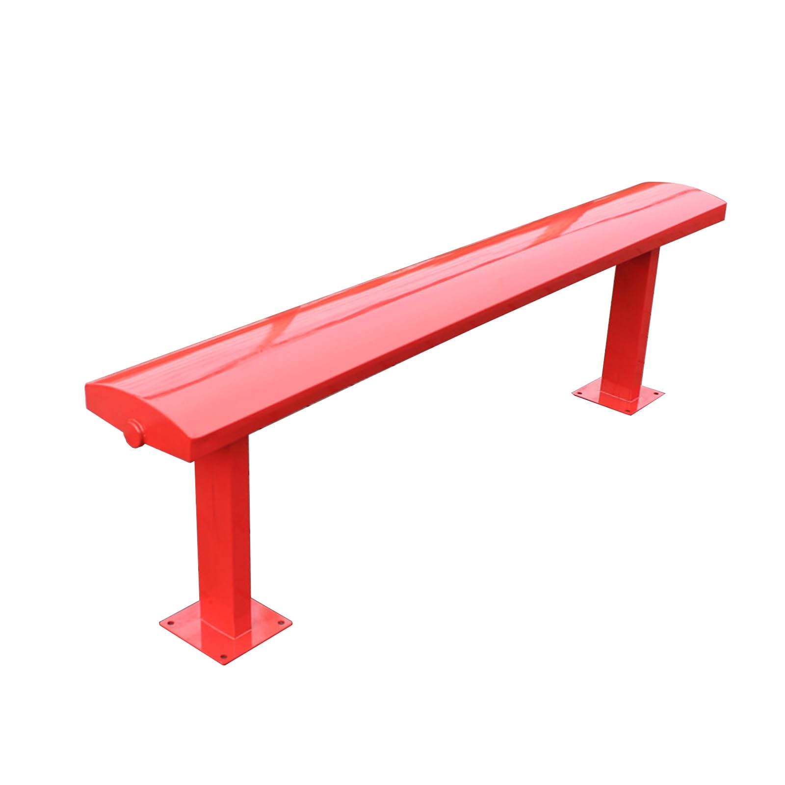 Banco de acero galvanizado exterior de 120 cm resistente para patio y piscina
