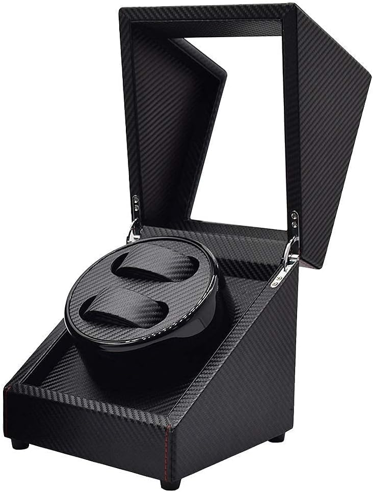 FENOKD Automatic Watch Winder, Can Accommodate 2 Watches, Imported Self-Winding Box, Soft and Flexible Table Pillows, Imported